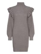 Vibooba Frill Dress /B Lyhyt Mekko Grey Vila