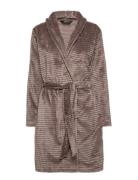 Decoy Short Robe W/Stripes Aamutakki Brown Decoy