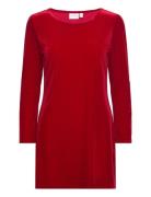 Vivelvo L/S Dress/Ln Lyhyt Mekko Red Vila