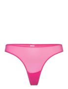 Mesh Thong Stringit Alusvaatteet Pink Understatement Underwear