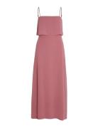 Vimilina Strap Maxi Dress - Noos Maksimekko Juhlamekko Pink Vila