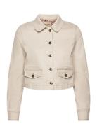 Mmcollie Shimmer Jacket Farkkutakki Denimtakki Cream MOS MOSH