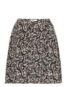 Mschrhian Skirt Aop Lyhyt Hame Black MSCH Copenhagen