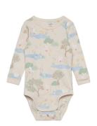 Body Aop Ducks Bodies Long-sleeved Beige Lindex