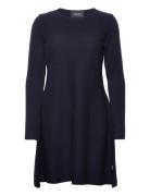 Cecilie Merino Dress Lyhyt Mekko Navy Ella&il