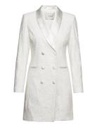 Yasyara Ls Lace Blazer Dress - Celeb Lyhyt Mekko White YAS