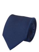 Solid Silk Tie Solmio Kravatti Navy Portia 1924