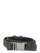 Metal Fastening Leather Belt Vyö Black Mango