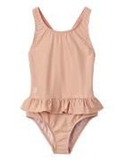 Amara Stripe Swimsuit Uimapuku Uima-asut Pink Liewood