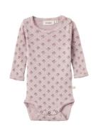 Nbfrachello Doa Ls Slim Body Lil Bodies Long-sleeved Pink Lil'Atelier