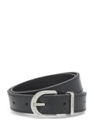 Round Buckle Logo Loop Belt 2.5 Vyö Black Calvin Klein