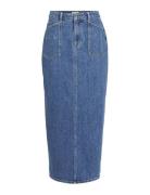 Objthylane Long Denim Skirt 131 Div Kynähame Hame Blue Object