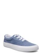 Keaton Washed Canvas Trainer Matalavartiset Sneakerit Tennarit Blue Po...