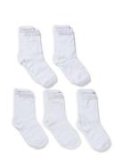 5-Pack Socks, Single Colour Sukat White Melton