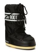 Mb Moon Boot Nylon Nauhalliset Talvikengät Black Moon Boot