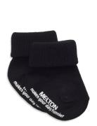 Cotton Socks - Anti-Slip Sukat Black Melton