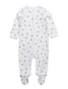 Polo Bear Cotton Coverall Pitkähihainen Body White Ralph Lauren Baby