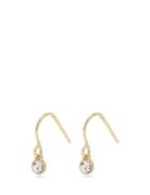 Lucia Recycled Crystal Earrings Korvakoru Korut Gold Pilgrim