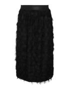 Yasdio Hw Midi Skirt Polvipituinen Hame Black YAS