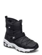 Girls D'lites - Snow Stomp Talvikengät Tarroilla Black Skechers