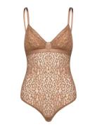 Jeanette Bodystocking Body Alusmekko Brown Underprotection