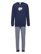 Boys Pyjama Long Pyjamasetti Pyjama Navy Schiesser