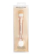 Revolution Skincare Double Ended Masking Brush Kasvonaamio Meikki Gold...