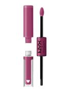 Shine Loud High Pigment Lip Shine Huulikiilto Meikki Purple NYX Profes...