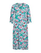 Vikikki Lya 3/4 Wrap Midi Dress/Su Polvipituinen Mekko Blue Vila