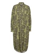 Colette Saale Dress Aop Polvipituinen Mekko Green Mads Nørgaard