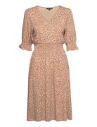 Meadow Cadie V Nk Uk Leng Dres Polvipituinen Mekko Beige French Connec...