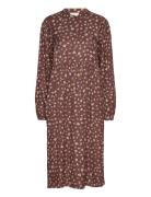 Bpibbie Dress Polvipituinen Mekko Brown Kaffe