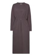 Esgrace Ls Midi Dress Polvipituinen Mekko Grey Esme Studios