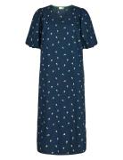 Nuebrar Dress Polvipituinen Mekko Navy Nümph