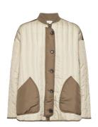 Louisa Loose Jacket Tikkitakki Beige Basic Apparel