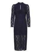 Slwela Dress Polvipituinen Mekko Navy Soaked In Luxury