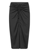 Vmkanva Hw Calf Skirt Jrs Polvipituinen Hame Black Vero Moda