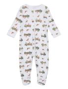 Nbmnightsuit W/F Dog Noos Pyjama Sie Jumpsuit Haalari White Name It