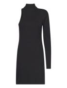 Cmava-Knit-Dress Polvipituinen Mekko Black Copenhagen Muse