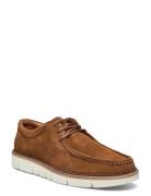 Eilo Vibram Low - Cognac Suede Purjehduskengät Kengät Brown Garment Pr...