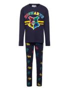 Pyjalong Pyjamasetti Pyjama Navy Harry Potter