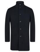 Bs Woodstock Slim Fit Coat Ohut Pitkä Takki Navy Bruun & Stengade