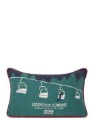Ski Lift Organic Cotton Twill Pillow Home Textiles Cushions & Blankets...