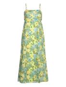 Tagliatelle Midi Dress Polvipituinen Mekko Green Faithfull The Brand