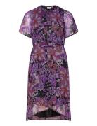 Carhowdy Life 2/4 Knee Dress Aop Polvipituinen Mekko Purple ONLY Carma...