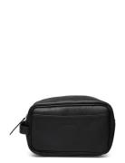 Leather Wash Bag Toilettilaukut Black Les Deux