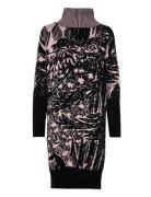 Turtle Neck Dress, Autumn Garden Polvipituinen Mekko Black Papu