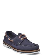 Women Lace-Up Loaferit Matalat Kengät Navy Tamaris