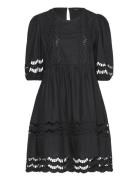 Dress Klara Lyhyt Mekko Black Lindex