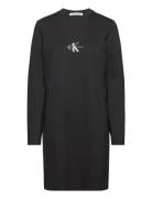 Monologo Milano Ls Tee Dress Polvipituinen Mekko Black Calvin Klein Je...